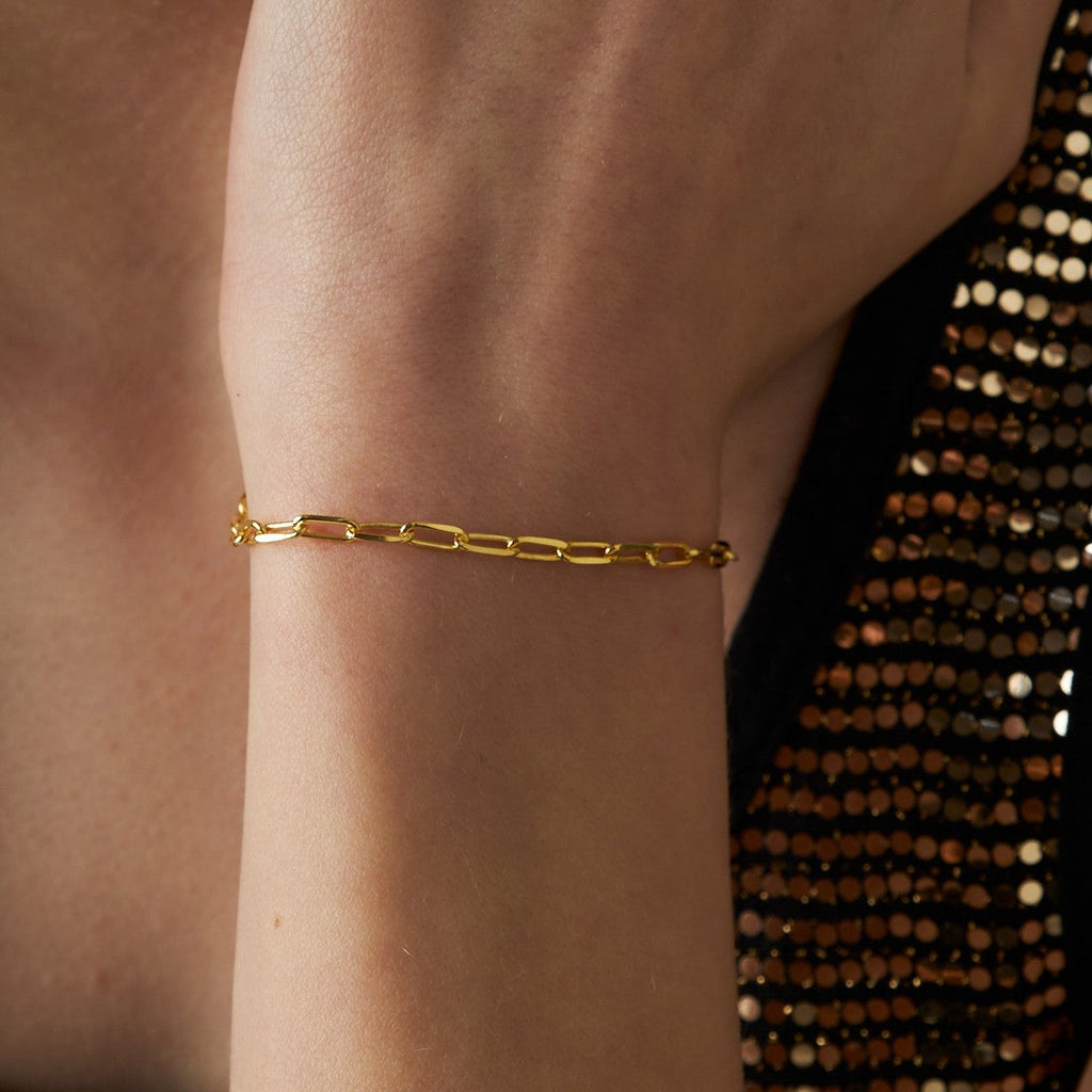 Spor Zincir Bileklik - 925 GÜMÜŞ