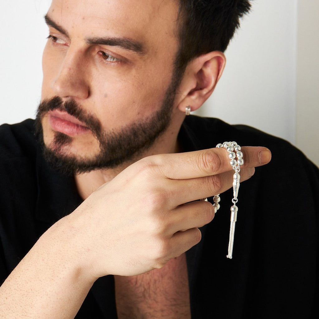 Püskül tespih - 925 GÜMÜŞ