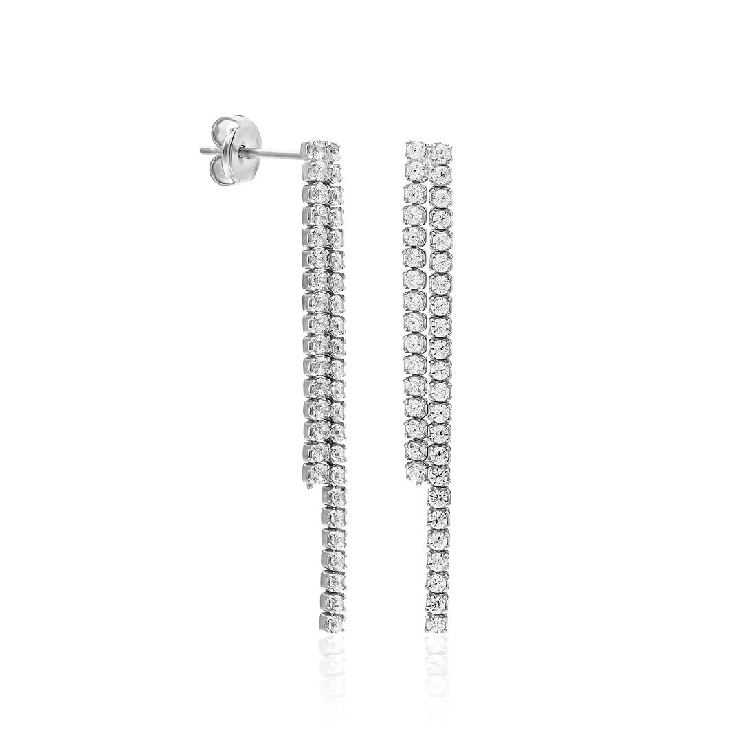 Su Yolları Küpesi - 925 GÜMÜŞ