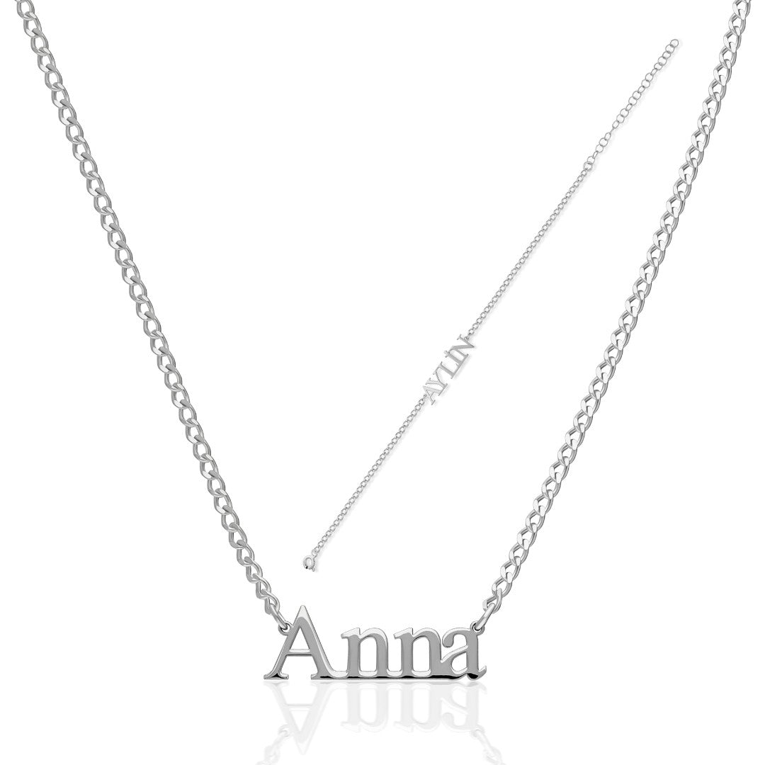 İsimli Zincir Set - 925 GÜMÜŞ