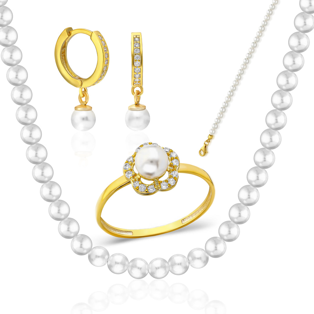 İnci Set - 925 GÜMÜŞ